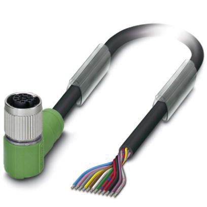 Sensor-Aktorkabel 12p 3m M12 Female hfr abgew fr.Ende Polyurethan (PUR)