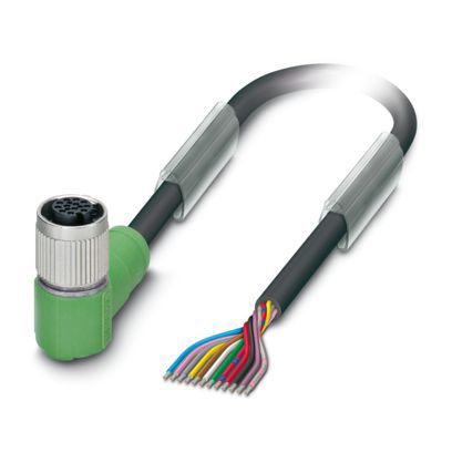 Sensor-Aktorkabel 12p 3m M12 Female hfr abgew fr.Ende Polyurethan (PUR)