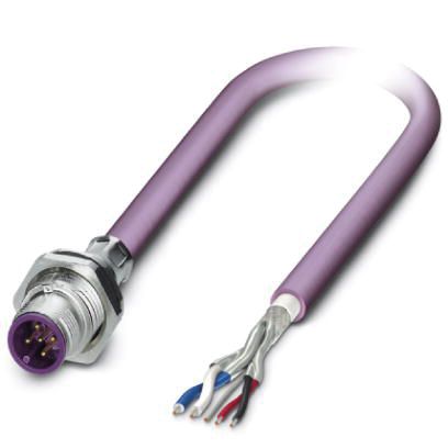 Rundsteckverbinder 0,5mm 5p 48V 4A IP65/IP67