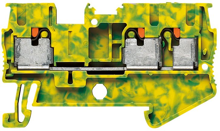 Schutzleiter-Reihenklemme 0,14-4qmm gn/ge 1Etage APL_erf. Hutschiene TH35