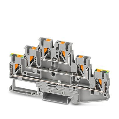 Reihenklemme 0,14-4qmm 3Etagen gr 20A TS35 Hutschiene TH35 | 5284426
