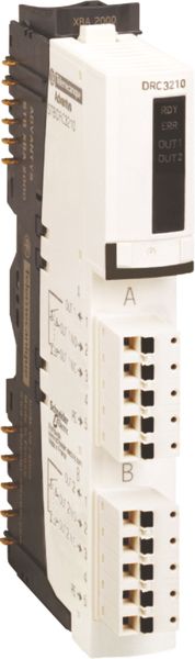 Digital I/O-Modul DC 24V 2Ausg 24-230V Schraub Relais