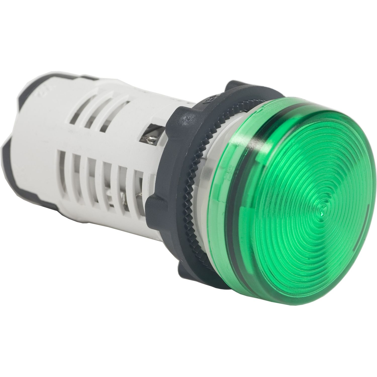 Leuchtmelder komplett 1f LED AC rnd hoch Ø22,5mm gn IP54