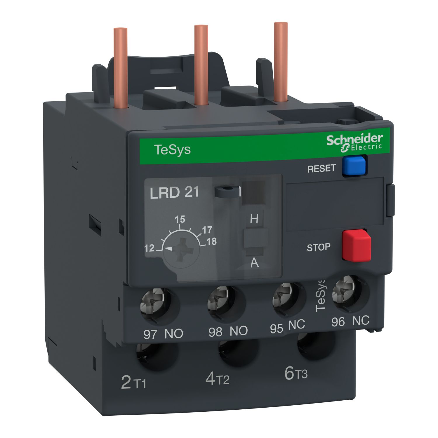 Überlastrelais therm 12-18A 1S/Hilf Direktanb/Einzel 1Ö/Hilf CLASS10 Schraub