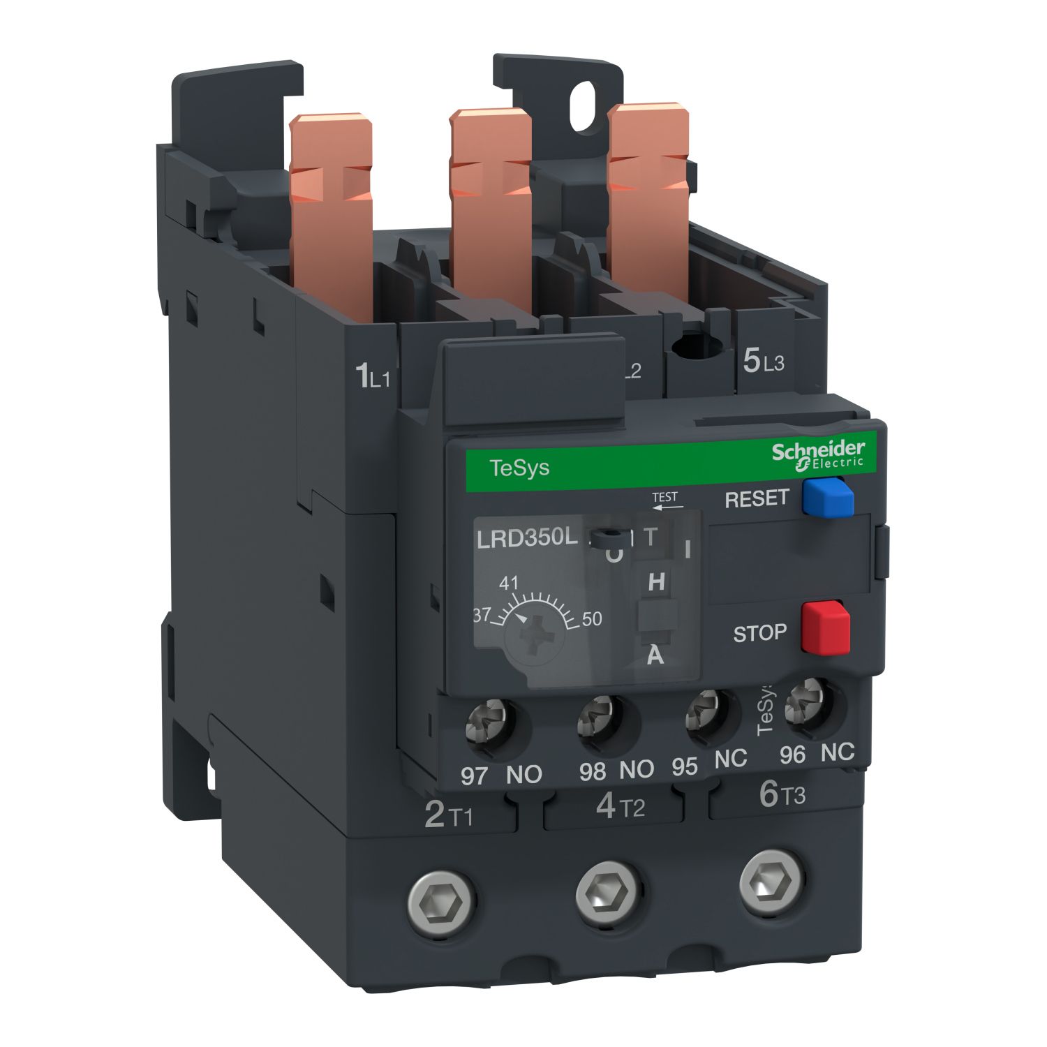 Überlastrelais therm 37-50A 1S/Hilf Direktanb/Einzel 1Ö/Hilf CLASS10 Schraub