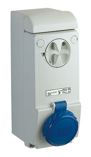 CEE-Schaltersteckdose 2p Acti9 32A IP65 230V/bl 6h Kst mech.Verrieg