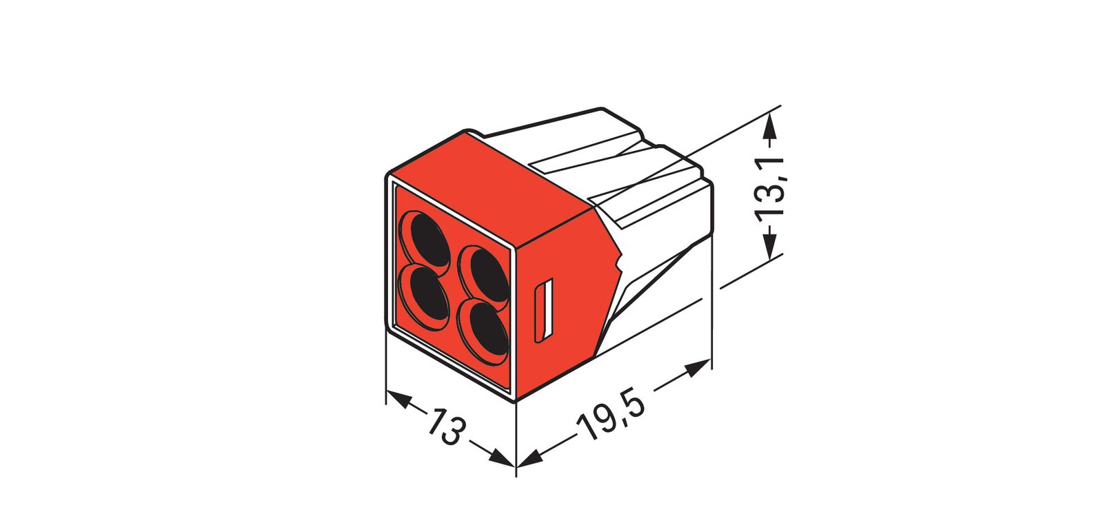 Steckklemme 4f 400V 32A 1,5-4qmm rt f.Massivleit