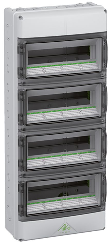 Kleinverteiler AP 4x14TE Kst IP65 ET95mm 315x750x155mm REG