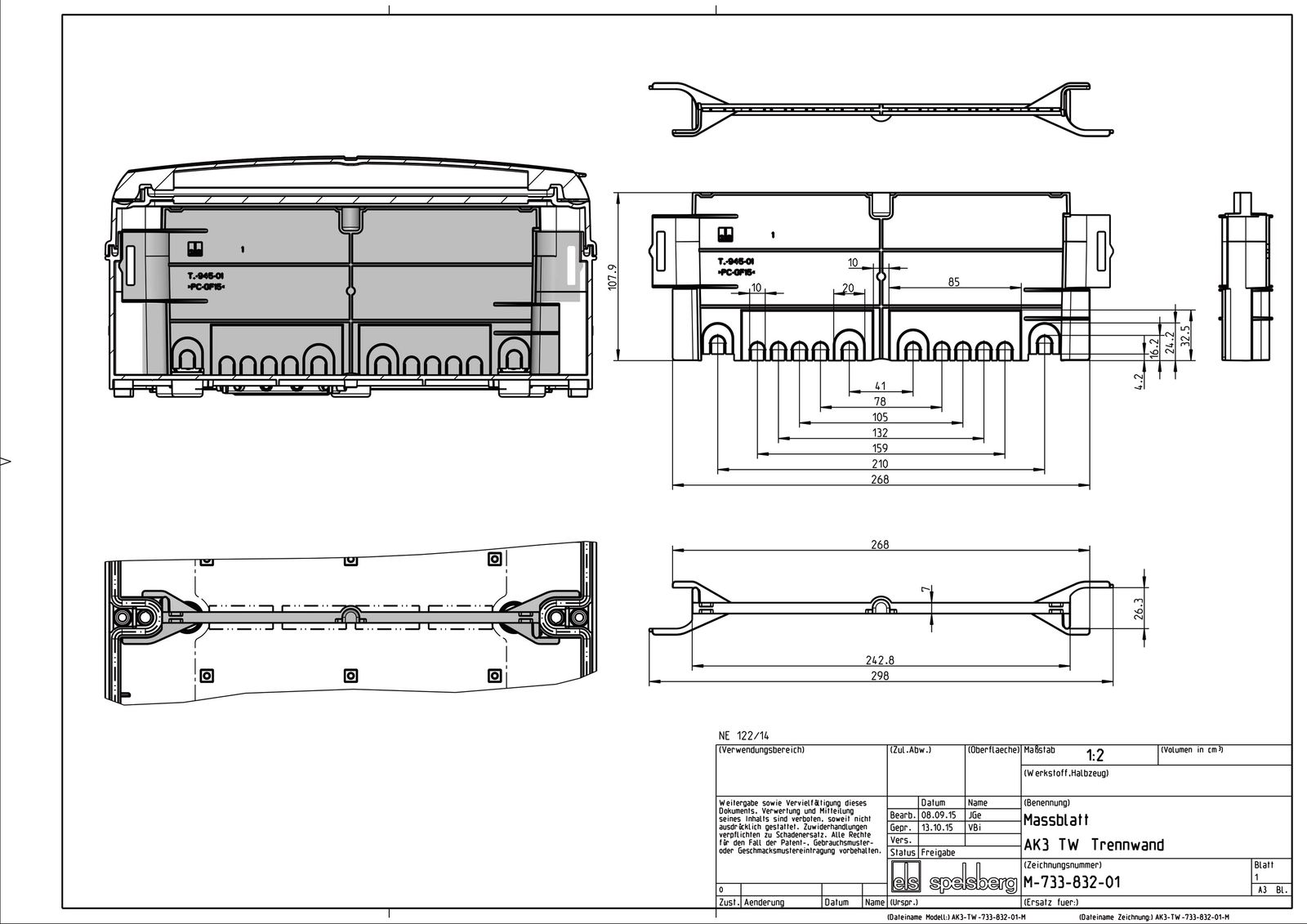 Trennwand Ersatzteil Zubehör