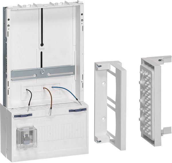 Verteilerfeld -1x12TE 2xRfZ Sichtfenster 250x450x120mm m.Abdeck