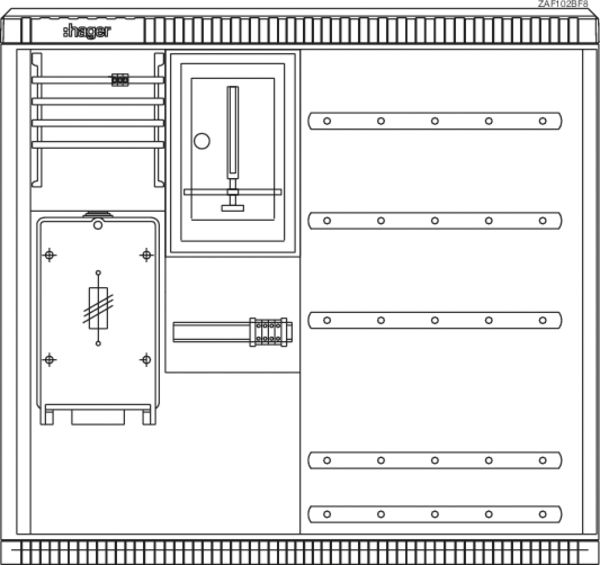Festplatzverteilerschrank Gr.2 mobil m.Standfuß