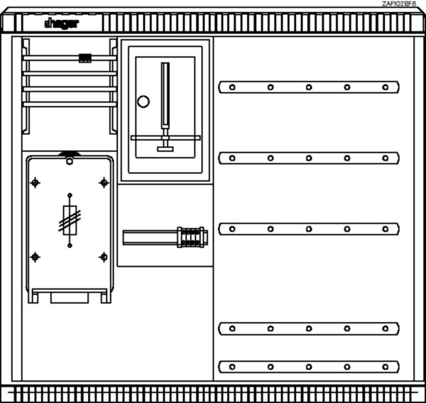 Festplatzverteilerschrank Gr.2 mobil m.Standfuß