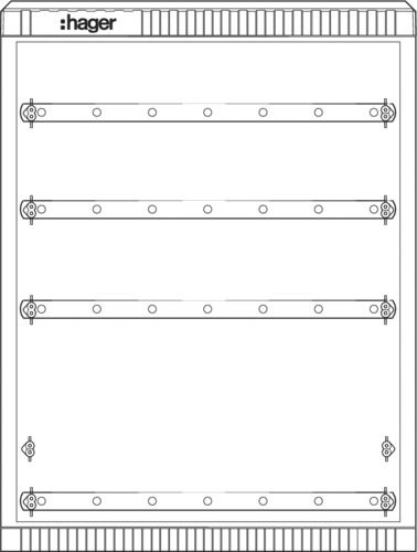 Kabelverteilerschrank Gr.1/1005 mit SaS 4xCu