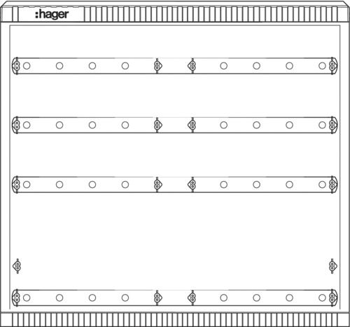 Kabelverteilerschrank Gr.2/1005 mit SaS 4xCu