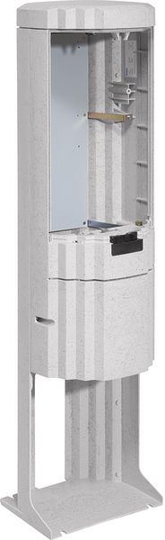 Standgehäuse GFK IP44 B360xH1350xT360mm ET360mm m.MPL geschl