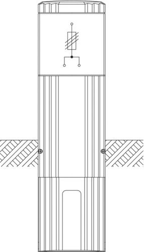 Hausanschlusssäule rund 1 x3NH00 Zug.V-Kl.70-240mm
