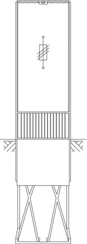 Hausanschlusssäule 1x3NH2 Zug.V-Kl.35-240mm