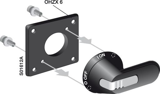 Handgriff sw f.Lasttrennschalter Geeignet für Lasttrennschalter