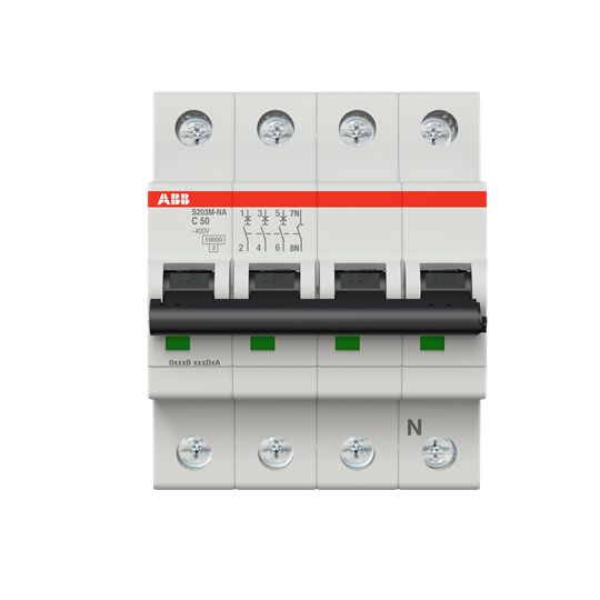Leitungsschutzschalter AC C 50A 3+N 400V 4TE 50Hz Zusatzeinrichtungen möglich