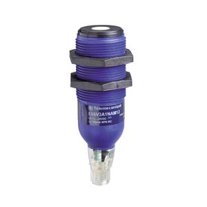 Ultraschall Taster 12-24V DC 100-1000mm NPN M12 Zyl Gew Schließer Teach-In