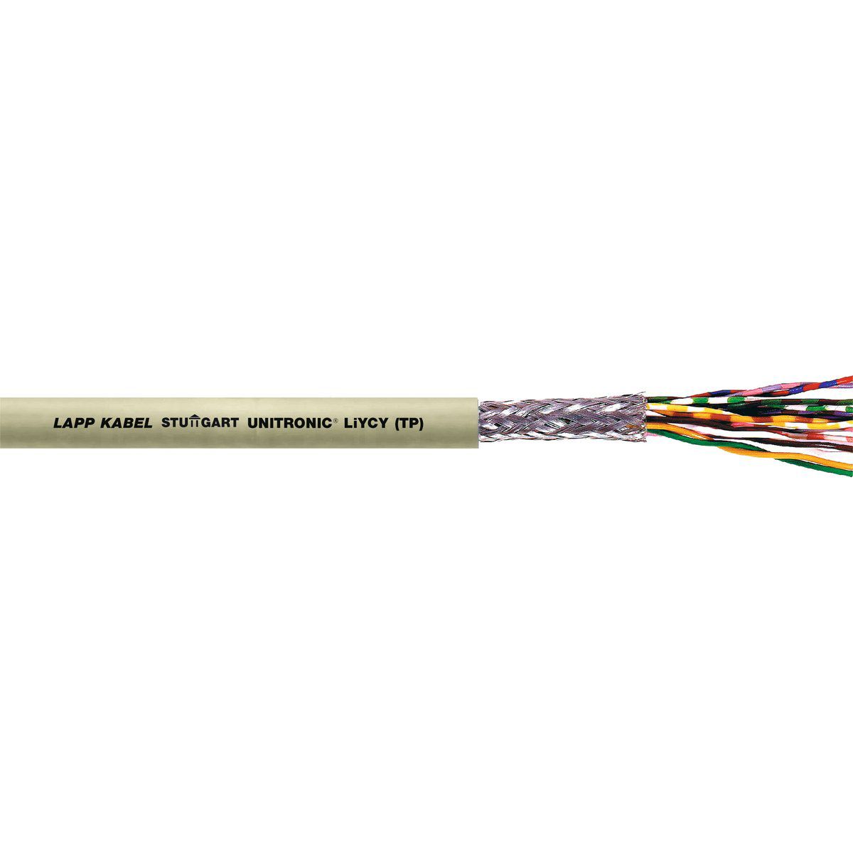 PVC-Steuerleitung Eca UNITRONIC 2x2x0,75 gr gesch TR500 Ø8,5mm Farbe -5-70°C