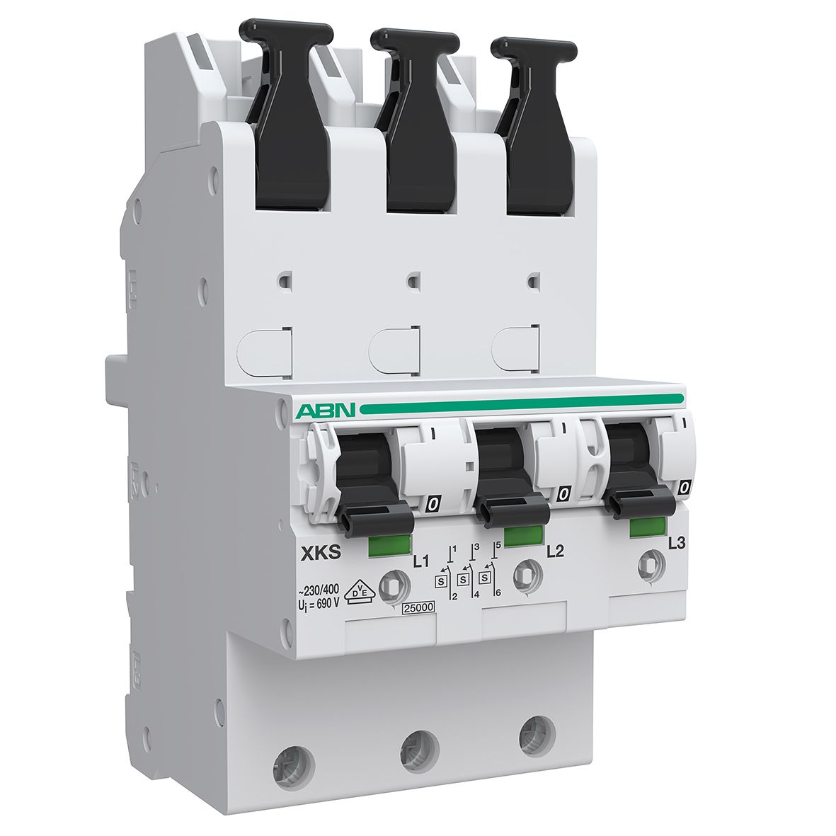 SLS-Schalter E 3p Sammelsch 40A 400V 6kV 690V/Ui 25kA Gr:3 IP20