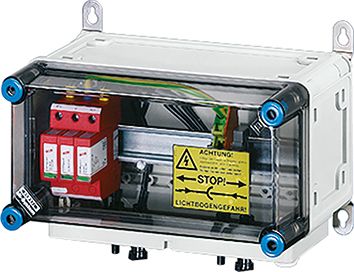 Klemmenkasten 16qmm 1f Kst 365x300x170mm AP IP65 hfr