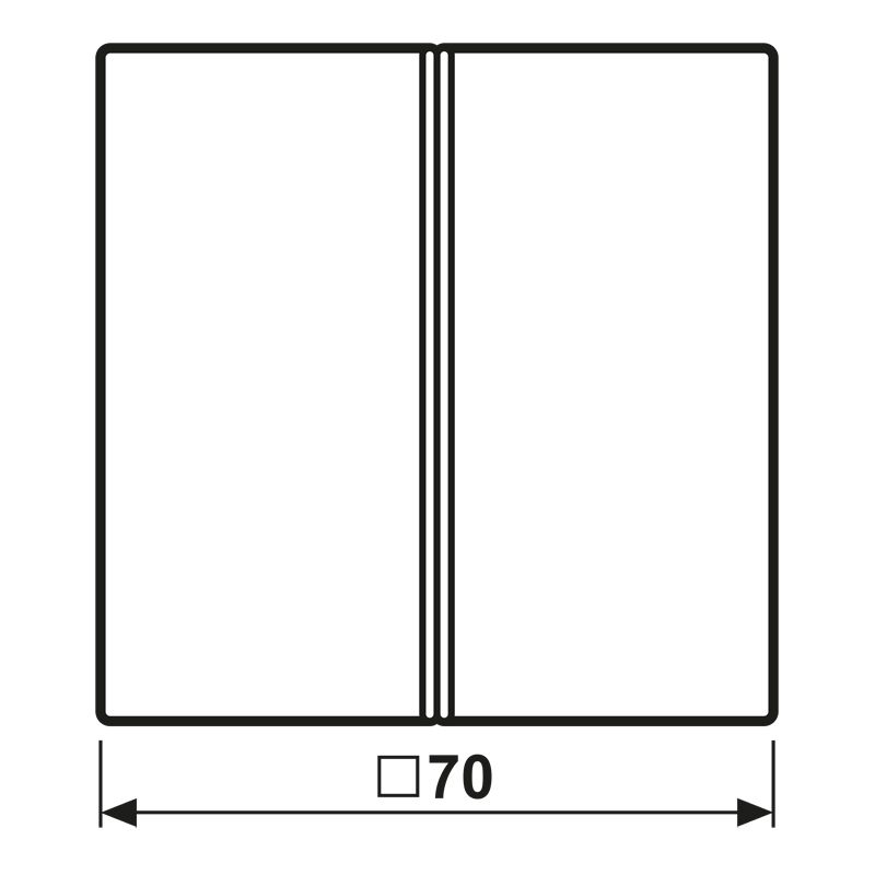 Wippe Serien Schalter LS aws glz f.Bussystem