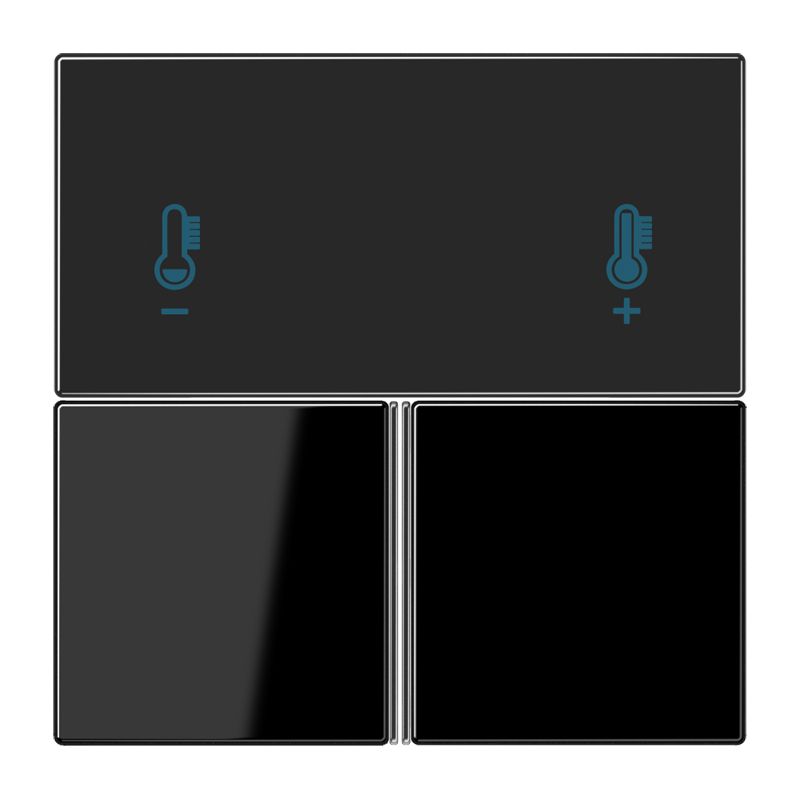 Taste 3t Schalter LS sw glz f.Bussystem Geeignet für Bussystem-Tasterankopplung