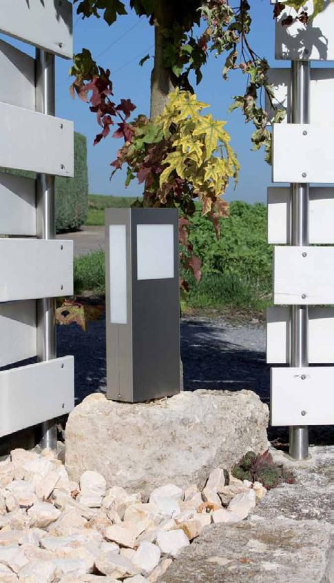 LED-Pollerleuchte 7W AquaPaulo IP44 1LED 3000K 2G11 900lm edst Kst_opal