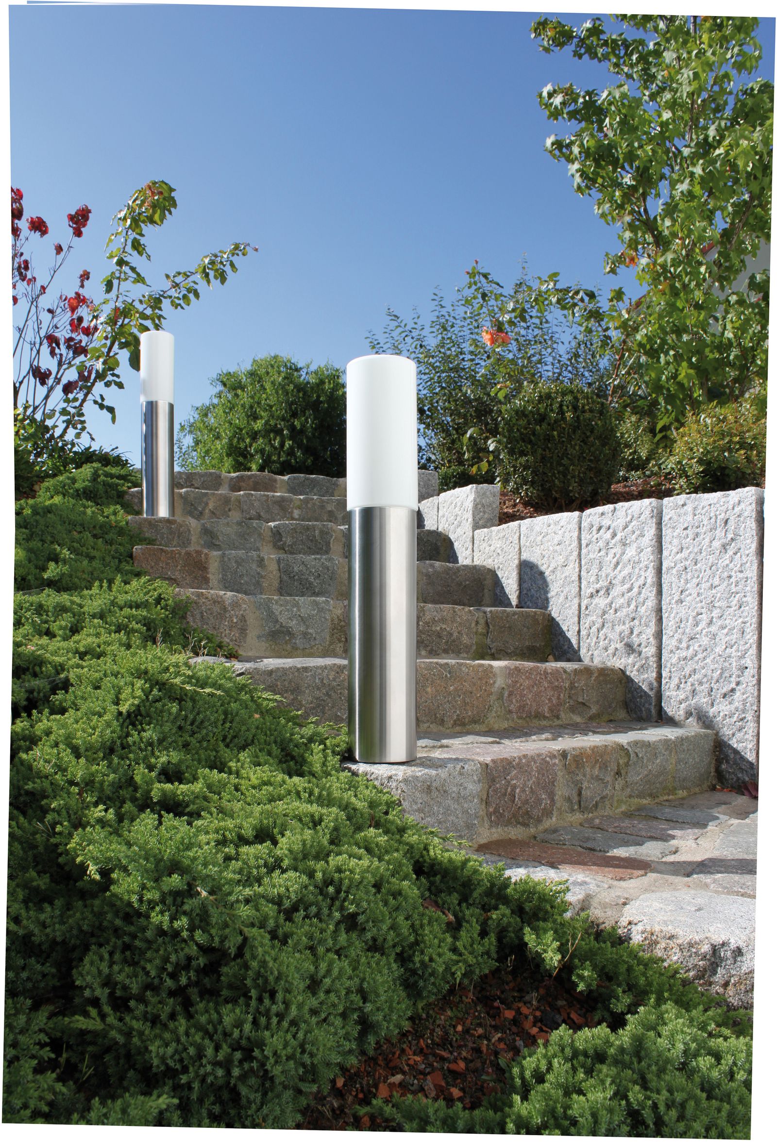 Pollerleuchte 100W AquaPolo E27 edst HV Edst IP44 Gl_opal