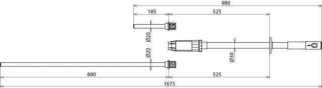 Spannungsprüfgerät 1p 10-30kV AC 50Hz akust/opt Mit Eigenprüfvorrichtung