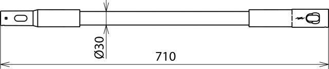 Handhabeverlängerung Kst 710mm