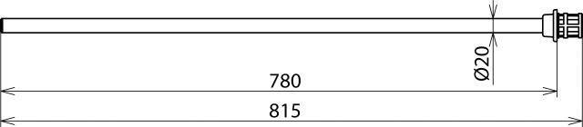 Prüfspitzen für Spannungs 30kV Kst 815mm