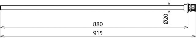 Prüfspitzen für Spannungs 30kV Kst 915mm