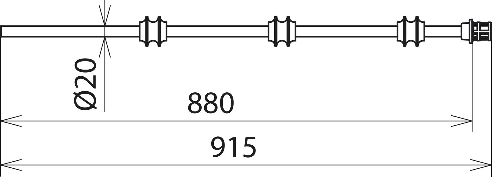 Prüfspitzen für Spannungs 132kV Kst 915mm