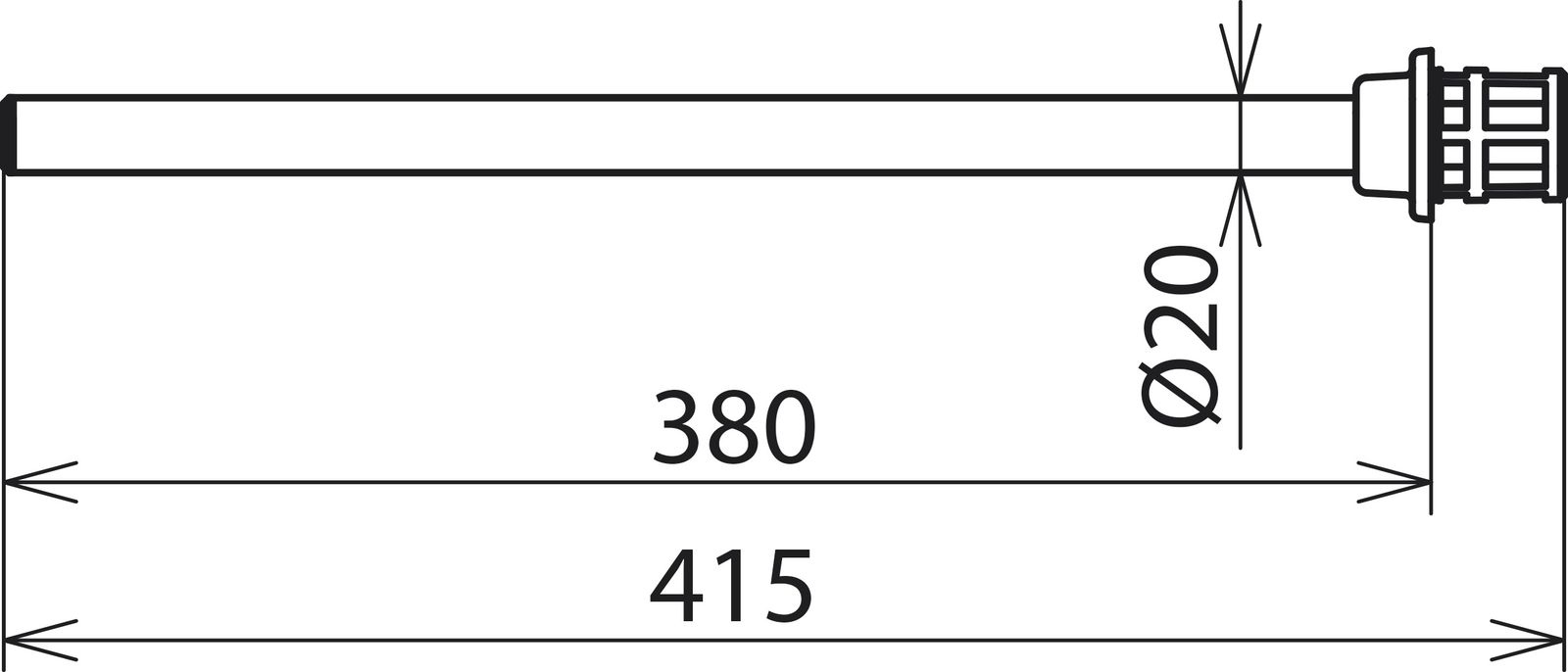 Prüfspitzen für Spannungs 132kV Kst 415mm