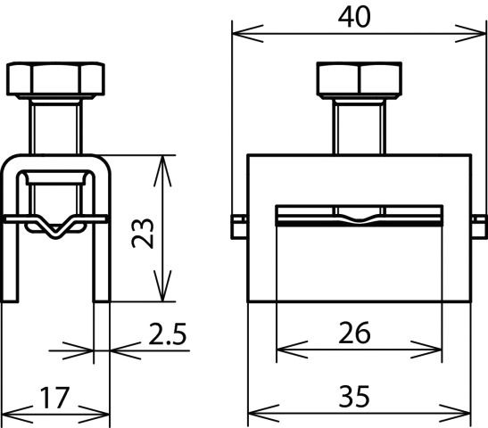Spannkopf V2A Edelstahl (V2A)
