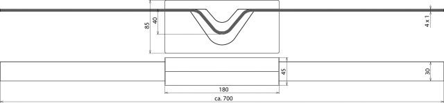 Dehnungsband V2A unbeh Edelstahl (V2A)