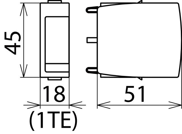 Überspannungsableiter 480VAC 2,5kV 1TE Basiselem 15kA opt