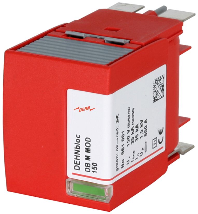 Blitzstromableiter IT TN 150VAC 1,5kV Basiselem Netzform IT VDC 50kA opt