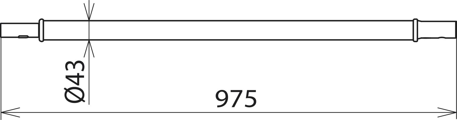 Handhabeverlängerung Kst 975mm