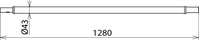 Handhabeverlängerung Kst 1280mm
