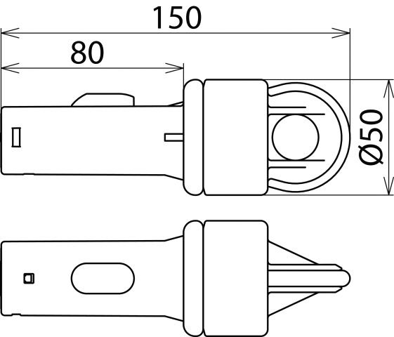 Abschlussteil 150mm