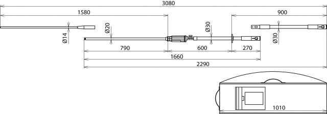 Spannungsprüfgerät 1p 20kV AC 50Hz akust/opt Mit Eigenprüfvorrichtung