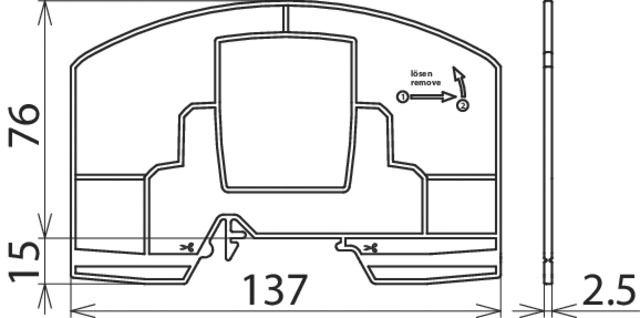 Trennleiste DEHNrecord Zubehör