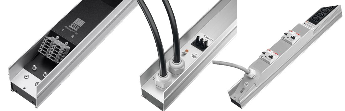 Stromschiene Einspeisung 1x32A, H 2000mm