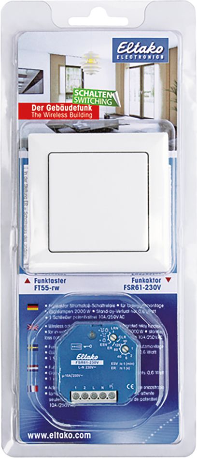 Schaltaktor Funkb UP 1f 10A 2000W 230-250V