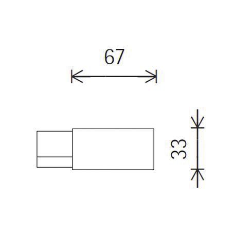 End-Einspeisung sw 3p 67mm
