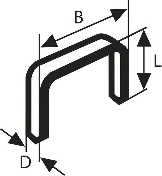 Tackerklammer Ø0,72x8mm